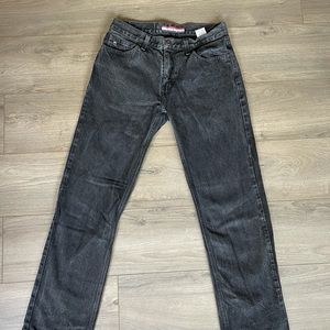 faded black Tommy Hilfiger jeans